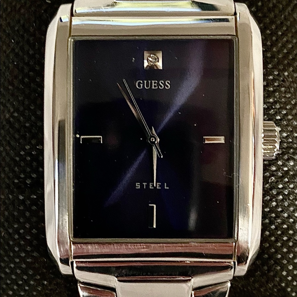 Guess Stainless Steel Diamond Mens Watch Model #G95310G